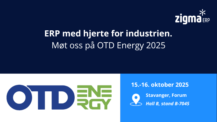 Zigma ERP på OTD Energy 2025